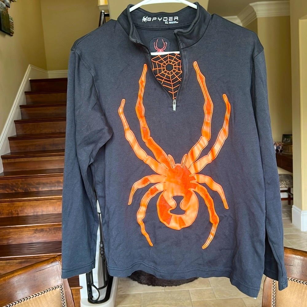 Spyder 3/4 Zip Boys Base Ski Shirt Size XL